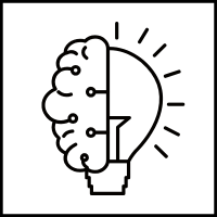 brain and light bulb