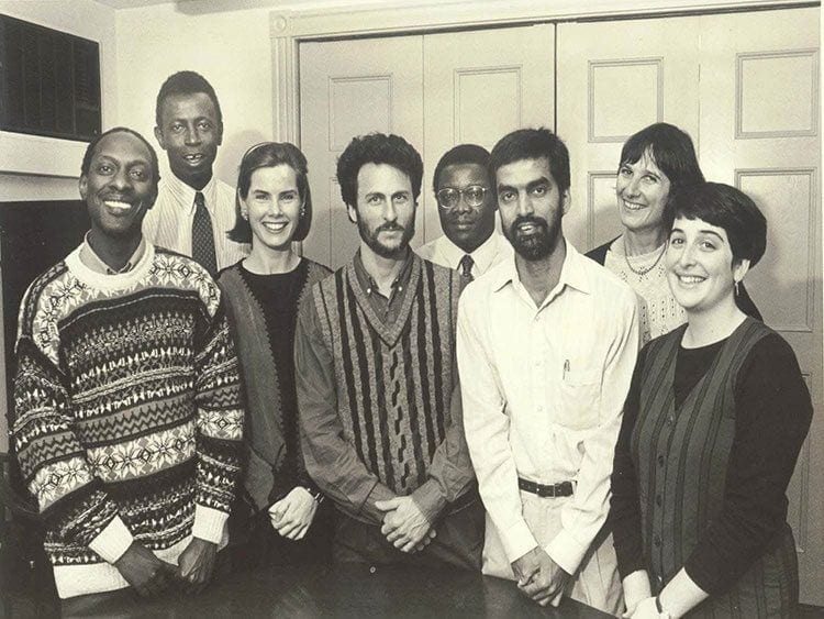 Black and white photo of fellows from the deeper past