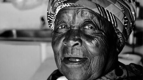 Older woman in South Africa