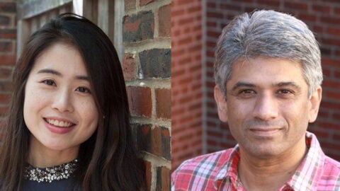 Head shot of Rockli Kim and S V Subramanian