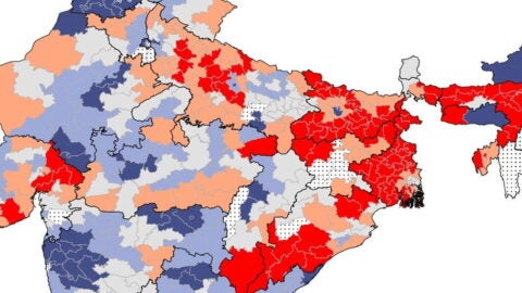 Map of India's parliamentary constituencies