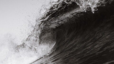 Picture of a wave crashing
