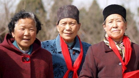 Group of 3 elderly people