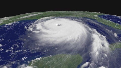 Hurricane Katrina from satellite