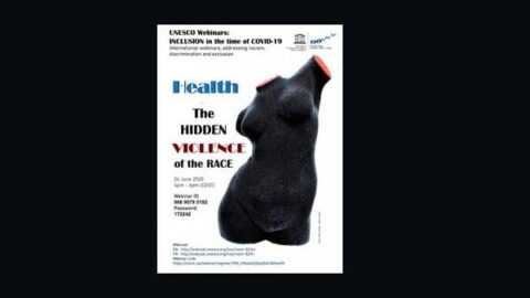Flyer for event titled "The Hidden Violence of the Race"
