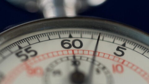 Face of stopwatch