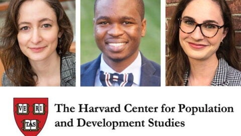 Three new postdoctoral fellows at the Harvard Pop Center