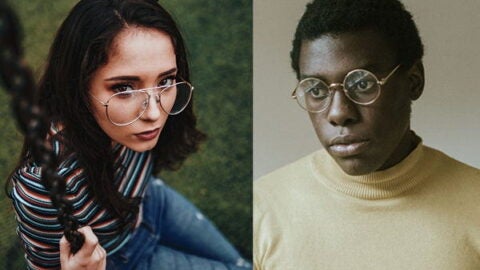 Latina young woman and Black young man