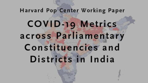 Map of India geopolitical units with title of working paper
