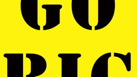GO BIG in really large black letters against a bright yellow background