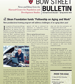 Cover of Bow Street Bulletin Spring/Summer 2015
