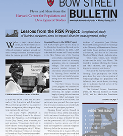 Cover of winter 2013 Bow Street Bulletin