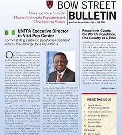 Cover of Bow Street Bulletin Fall 2011