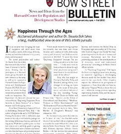 Cover of Bow Street Bulletin Fall 2010