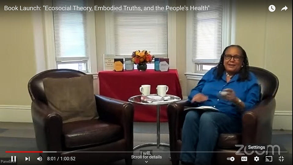 Professor Evelynn Hammonds speaks to virutal audience