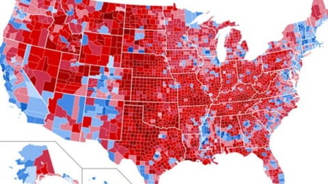 Map of United States counties during 2020 election