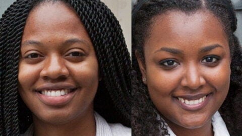 Bell Fellows Angela Dixon and Leslie Adams