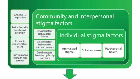 Graphic of conceptual framework of intersectional stigma