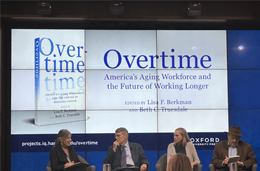 Lisa and panel at book launch event at Brookings Institution
