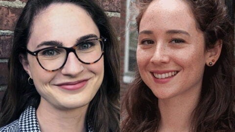 Head shots of Leah Abrams and Lindsay Kobayashi