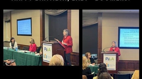 Lisa Berkman presenting at PAA congressional briefing