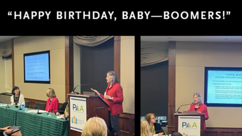 Lisa Berkman speaks on capital hill