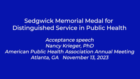 Nancy Kriege delivers Sedgwick address