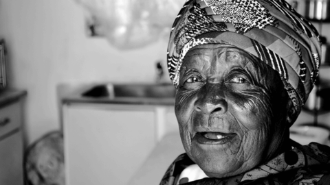 Head shot of South African woman