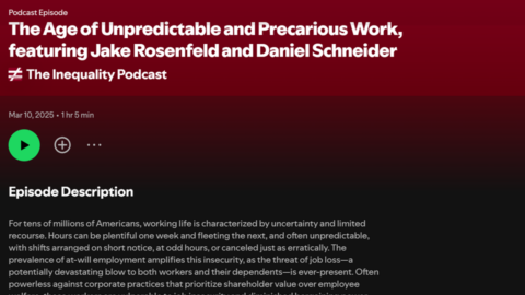 Inequality podcast