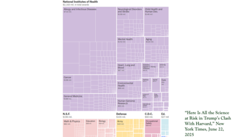 Interactive chart on Harvard Grant terminations in NYT
