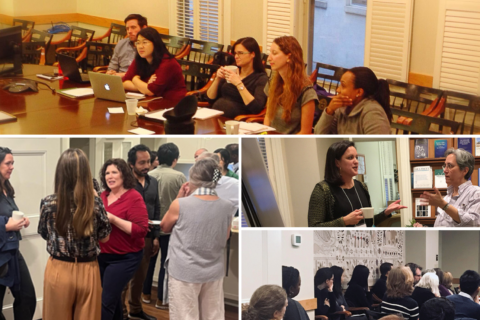 Images of people being trained