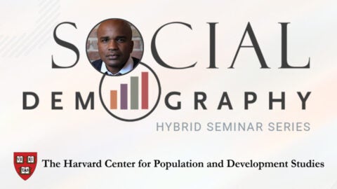 Social Demography Seminar and headshot of Ba