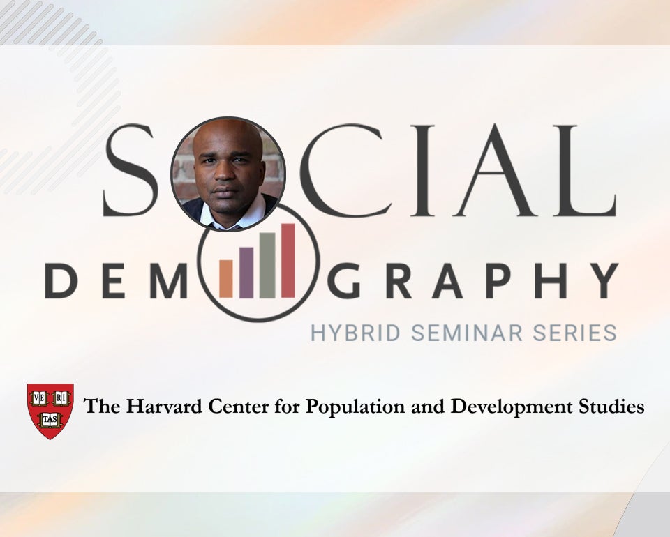 Social Demography Seminar and headshot of Ba
